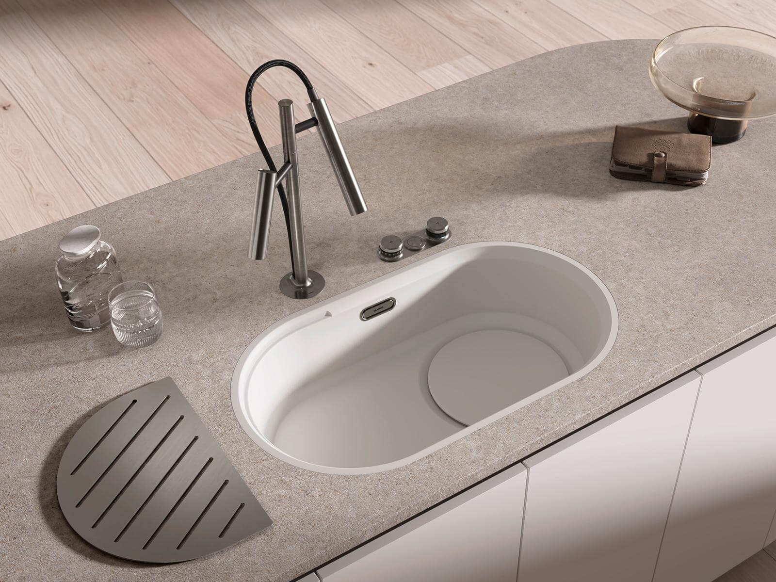 Blanco Kuechenarmaturen Blanco-Oovalon-700-cloud-white